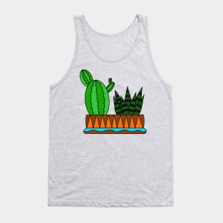 Cute Cactus Design #22: The Aztek Succulent Cactus Team Tank Top